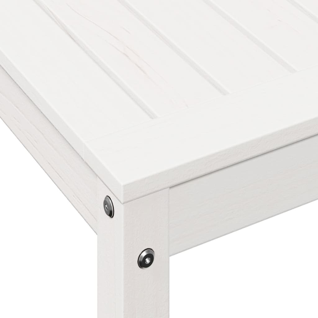 vidaXL Potting Table with Shelf White 108x50x75 cm Solid Wood Pine