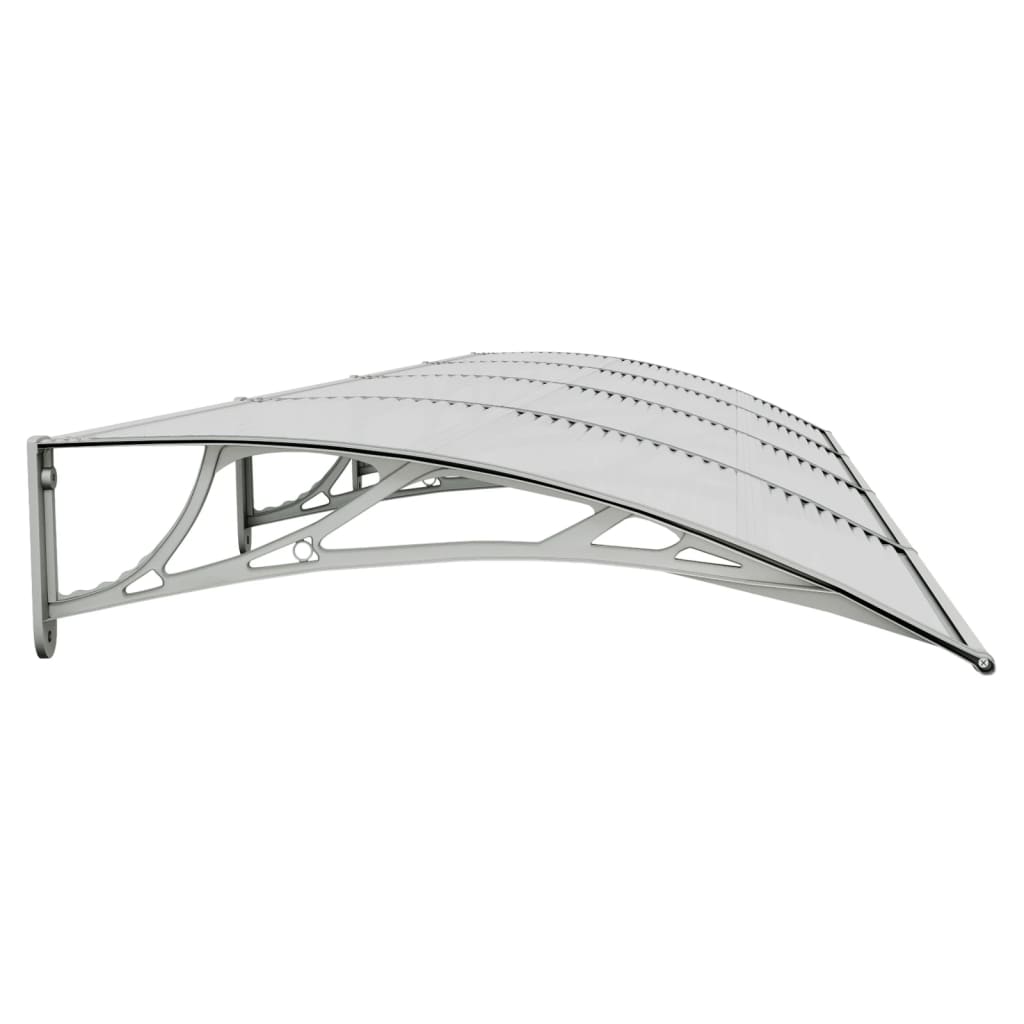 vidaXL Door Canopy Grey 400x100 cm Polycarbonate