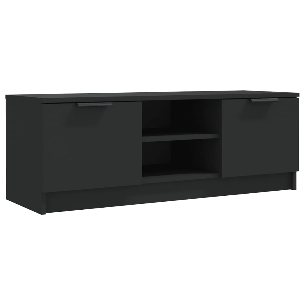vidaXL TV Cabinet Black 102x35x36.5 cm Engineered Wood