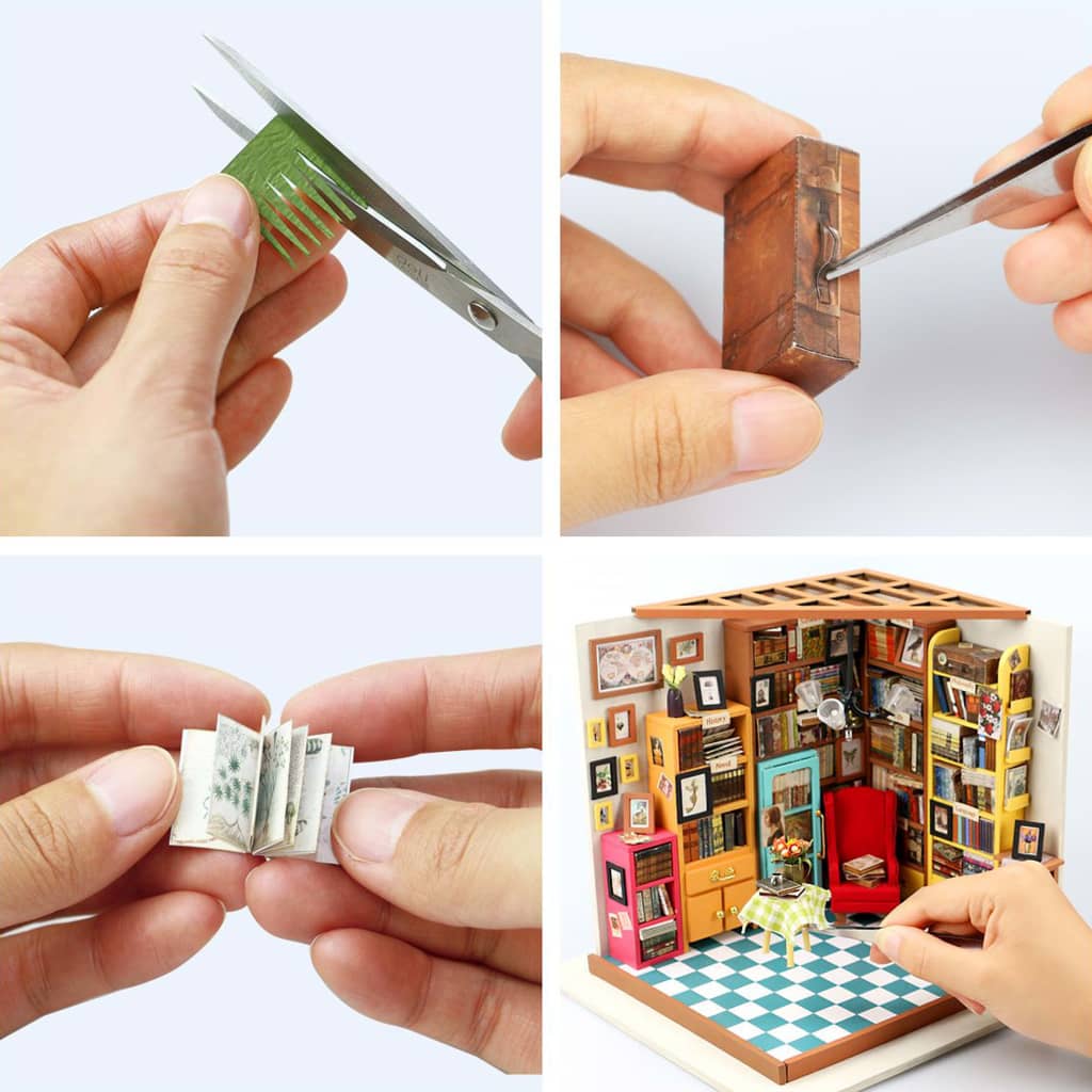 Robotime DIY Miniature Kit Sam's Study with LED Light
