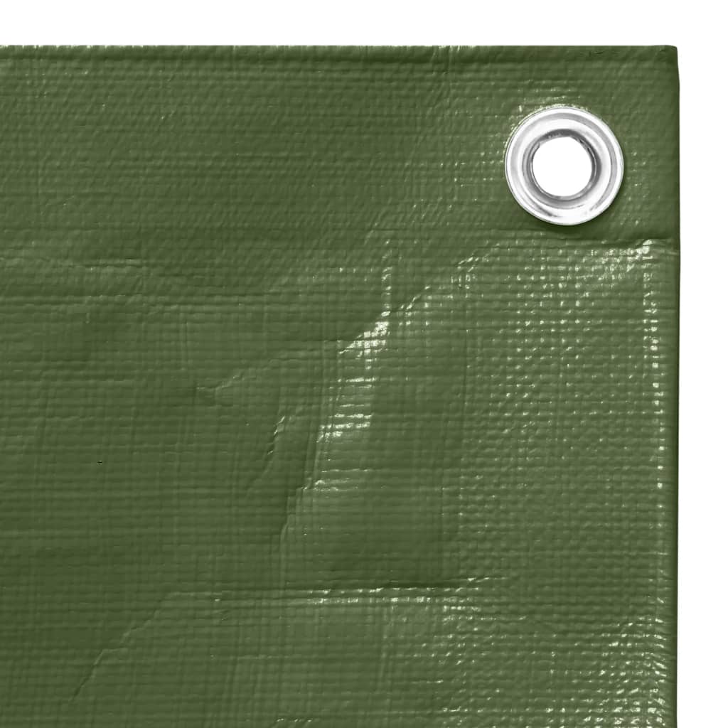 vidaXL Tarpaulin 260 g/m² 4x4 m Green HDPE