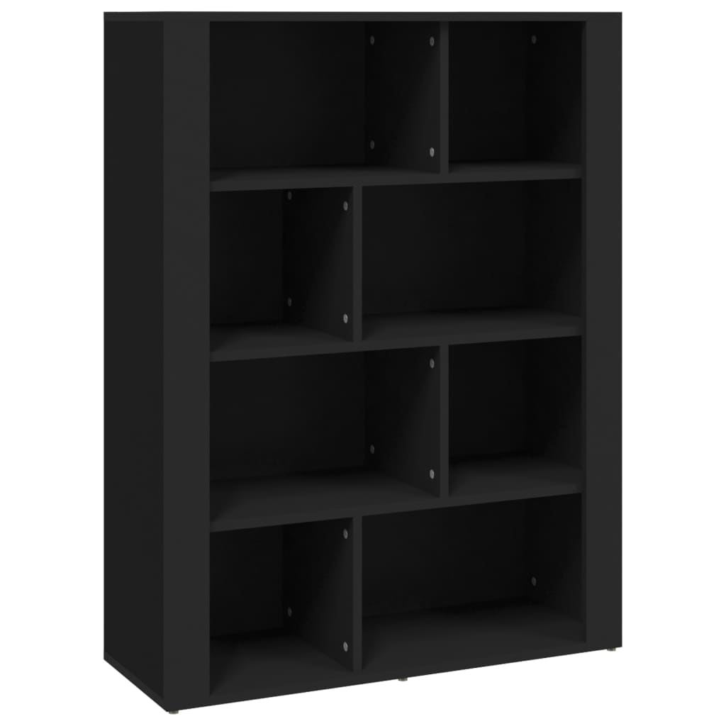 vidaXL Sideboard Black 80x30x106 cm Engineered Wood