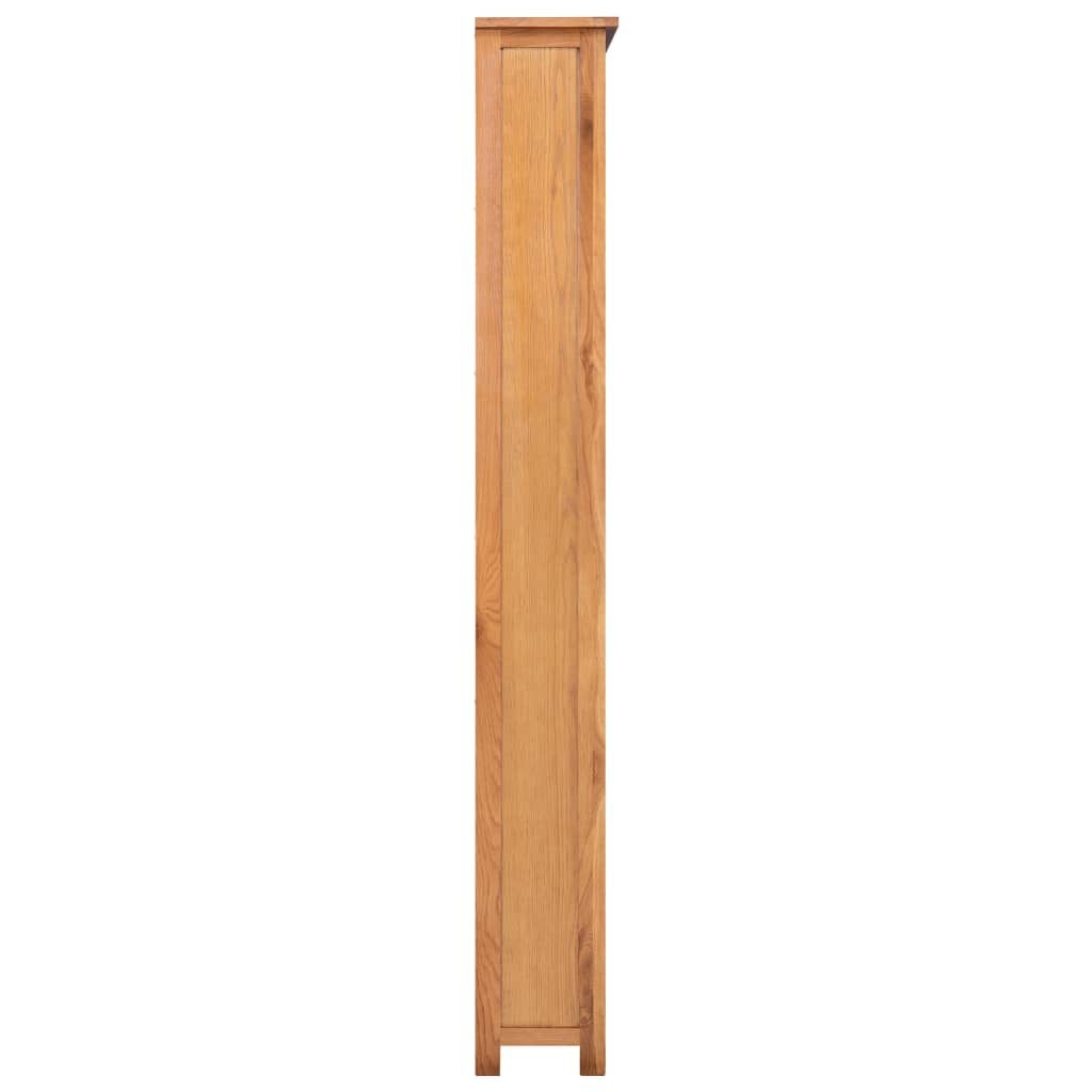 vidaXL 6-Tier Bookcase 80x22.5x170 cm Solid Oak Wood