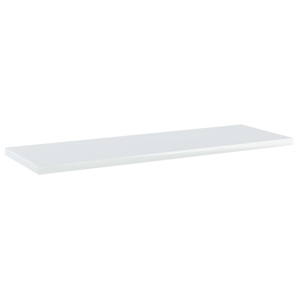 vidaXL Bookshelf Boards 8 pcs High Gloss White 60x20x1.5 cm Engineered Wood