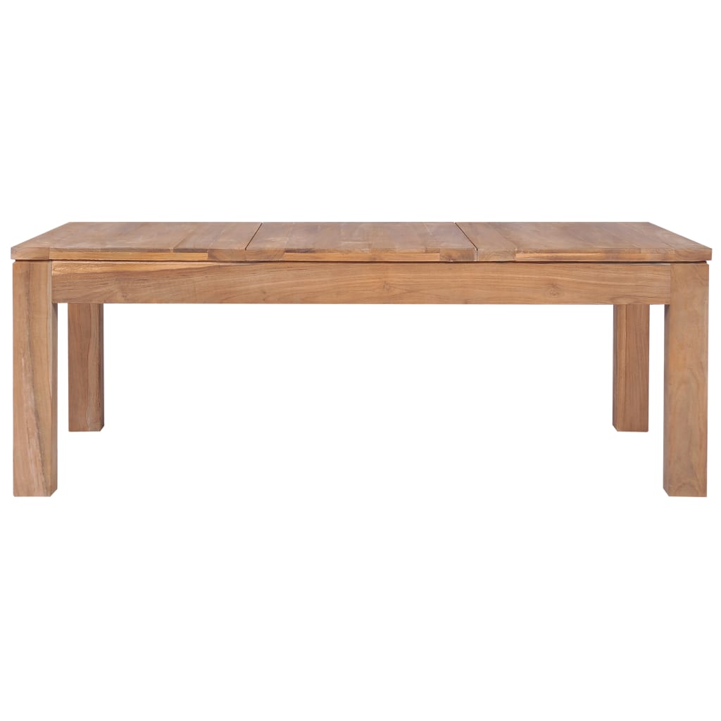 vidaXL Coffee Table Solid Teak Wood with Natural Finish 110x60x40 cm