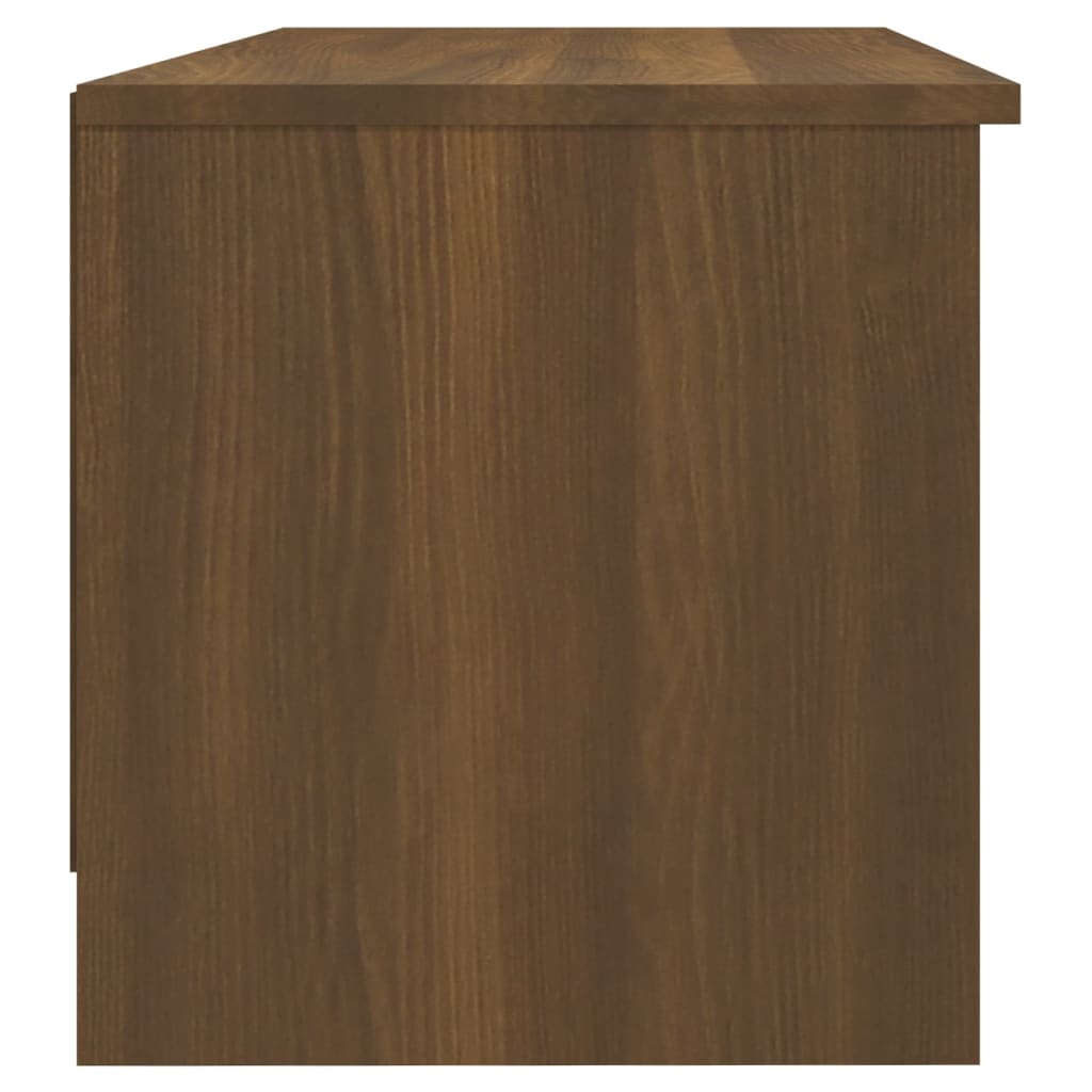 vidaXL TV Cabinet Brown Oak 102x35.5x36.5 cm Engineered Wood