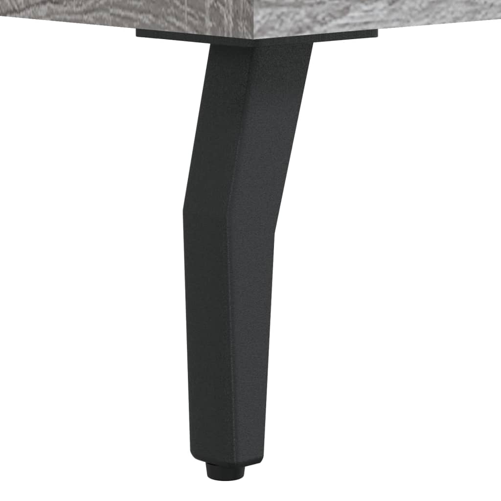 vidaXL Shoe Bench Grey Sonoma 102x35x55 cm Engineered Wood