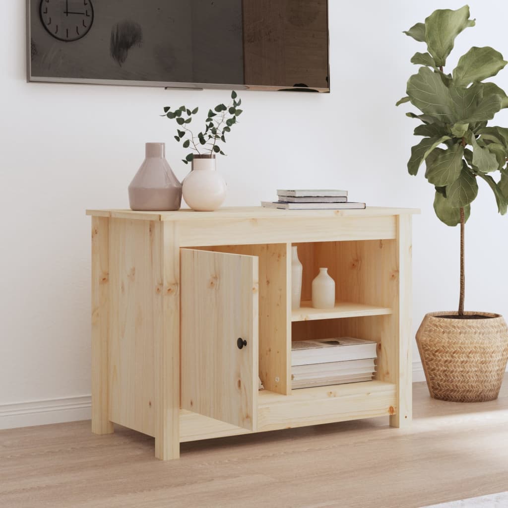vidaXL TV Cabinet 70x36.5x52 cm Solid Wood Pine