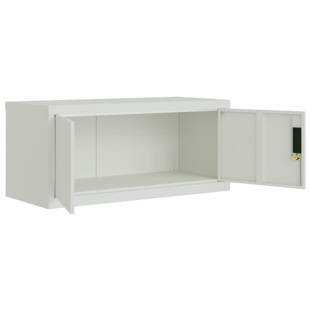 vidaXL File Cabinet Light Grey 90x40x110 cm Steel