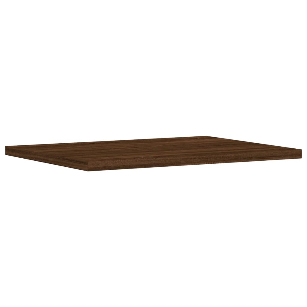 vidaXL Wall Shelves 4 pcs Brown Oak 40x30x1.5 cm Engineered Wood