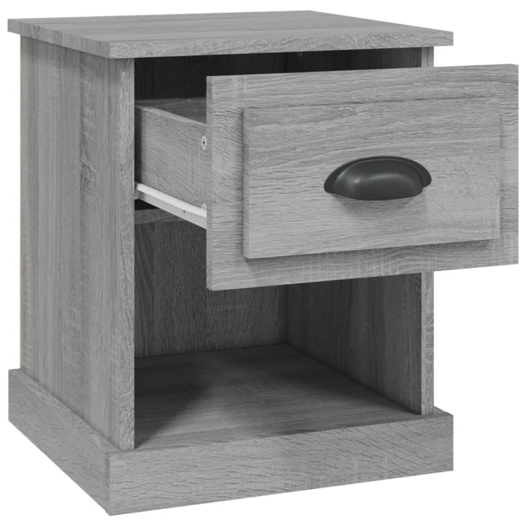 vidaXL Bedside Cabinets 2 pcs Grey Sonoma 39x39x47.5 cm Engineered Wood