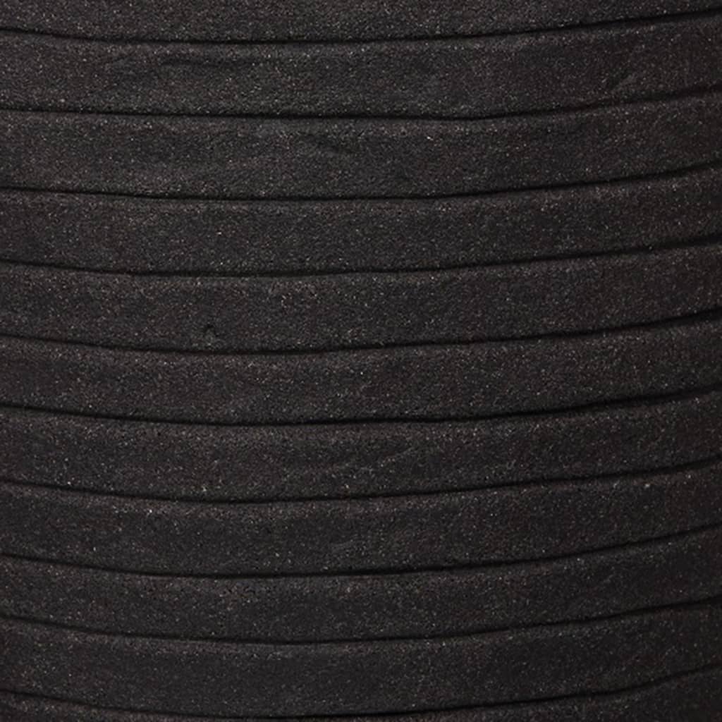 Capi Vase Nature Row Tapered 42x38 cm Black KBLRO362
