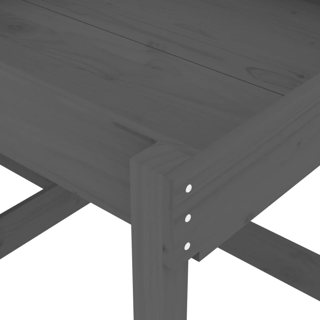 vidaXL Sand Tables 2 pcs Grey Solid Wood Pine