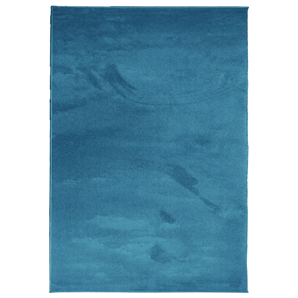 vidaXL Rug OVIEDO Short Pile Turquoise 140x200 cm