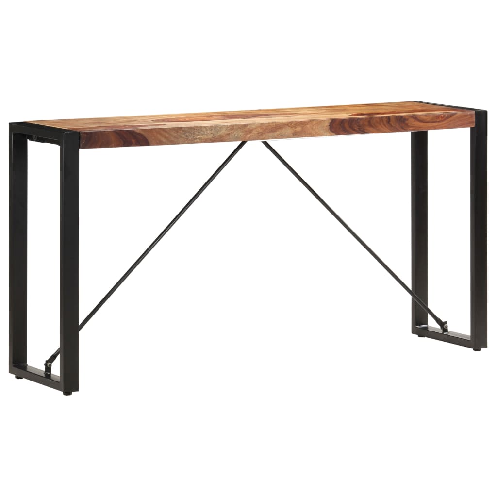 vidaXL Console Table 150x35x76 cm Solid Sheesham Wood