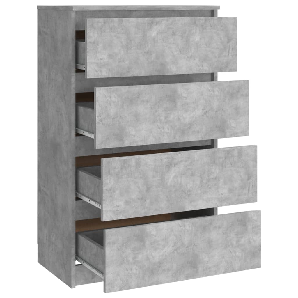 vidaXL Sideboard Concrete Grey 60x35x98.5 cm Engineered Wood