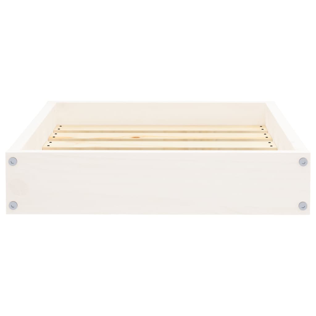 vidaXL Dog Bed White 51.5x44x9 cm Solid Wood Pine