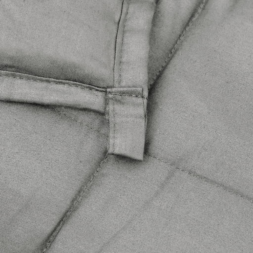 vidaXL Weighted Blanket Grey 220x260 cm 15 kg Fabric