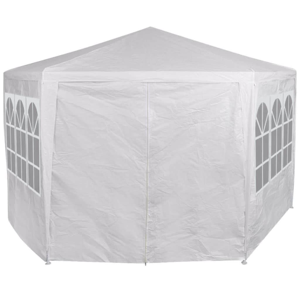 vidaXL Marquee with 6 Side Walls White 2x2 m