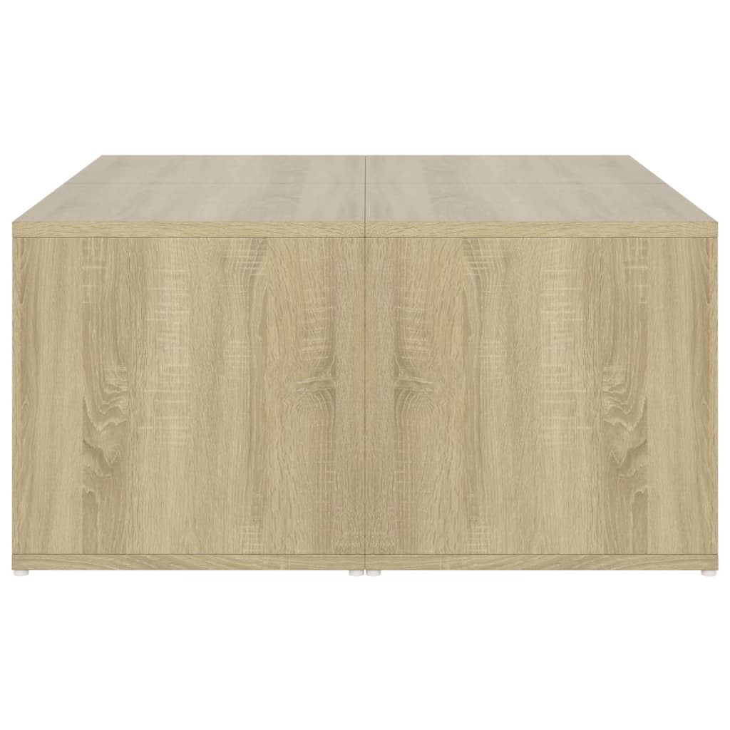 vidaXL Coffee Tables 4 pcs Sonoma Oak 33x33x33 cm Engineered Wood