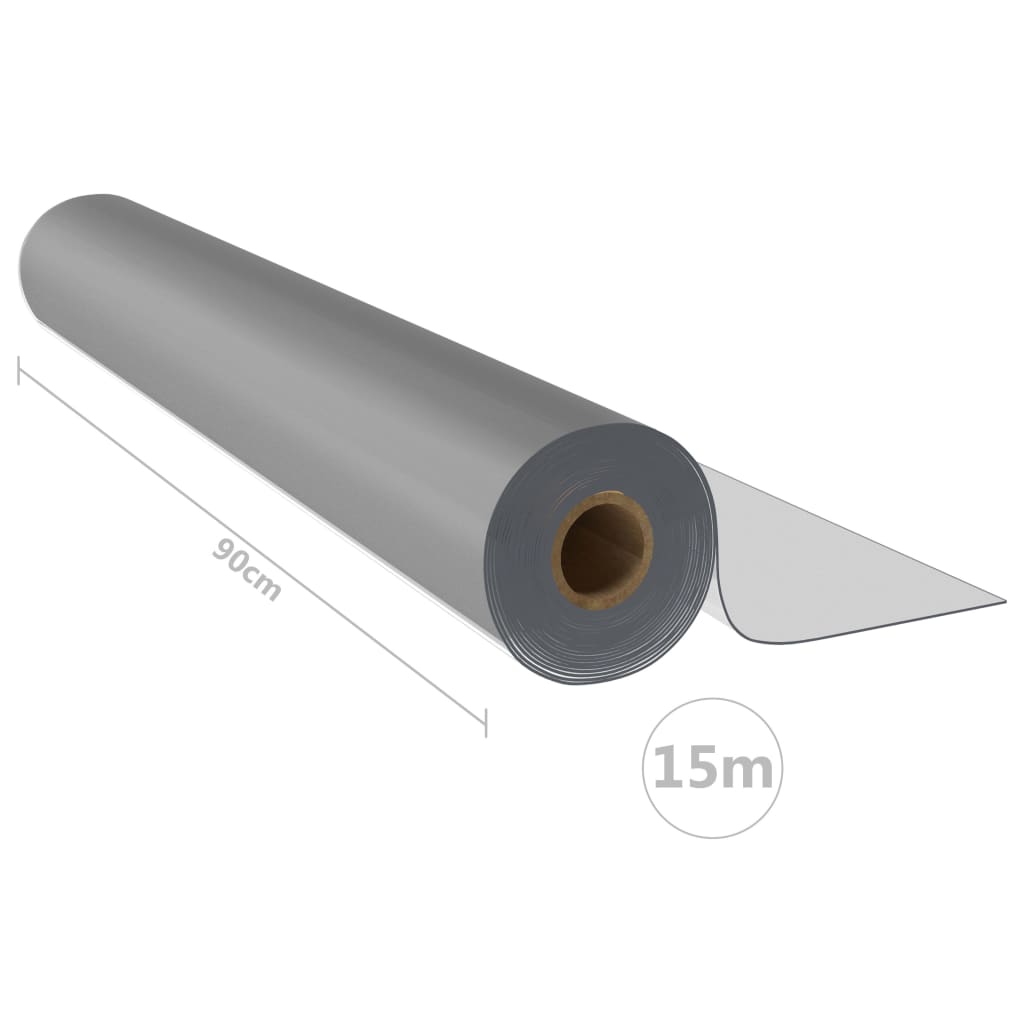 vidaXL Table Protector Roll Matt 0.9x15 m 2 mm PVC