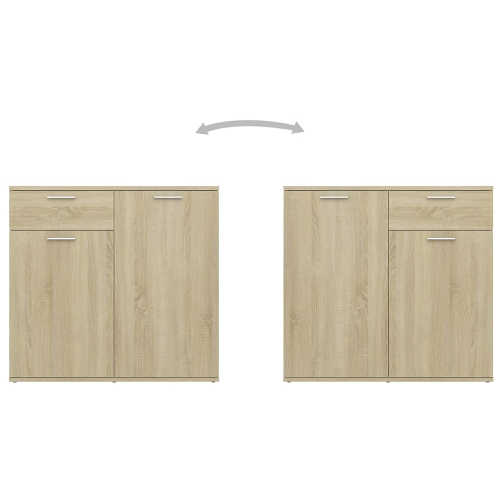 vidaXL Sideboard Sonoma Oak 160x36x75 cm Engineered Wood