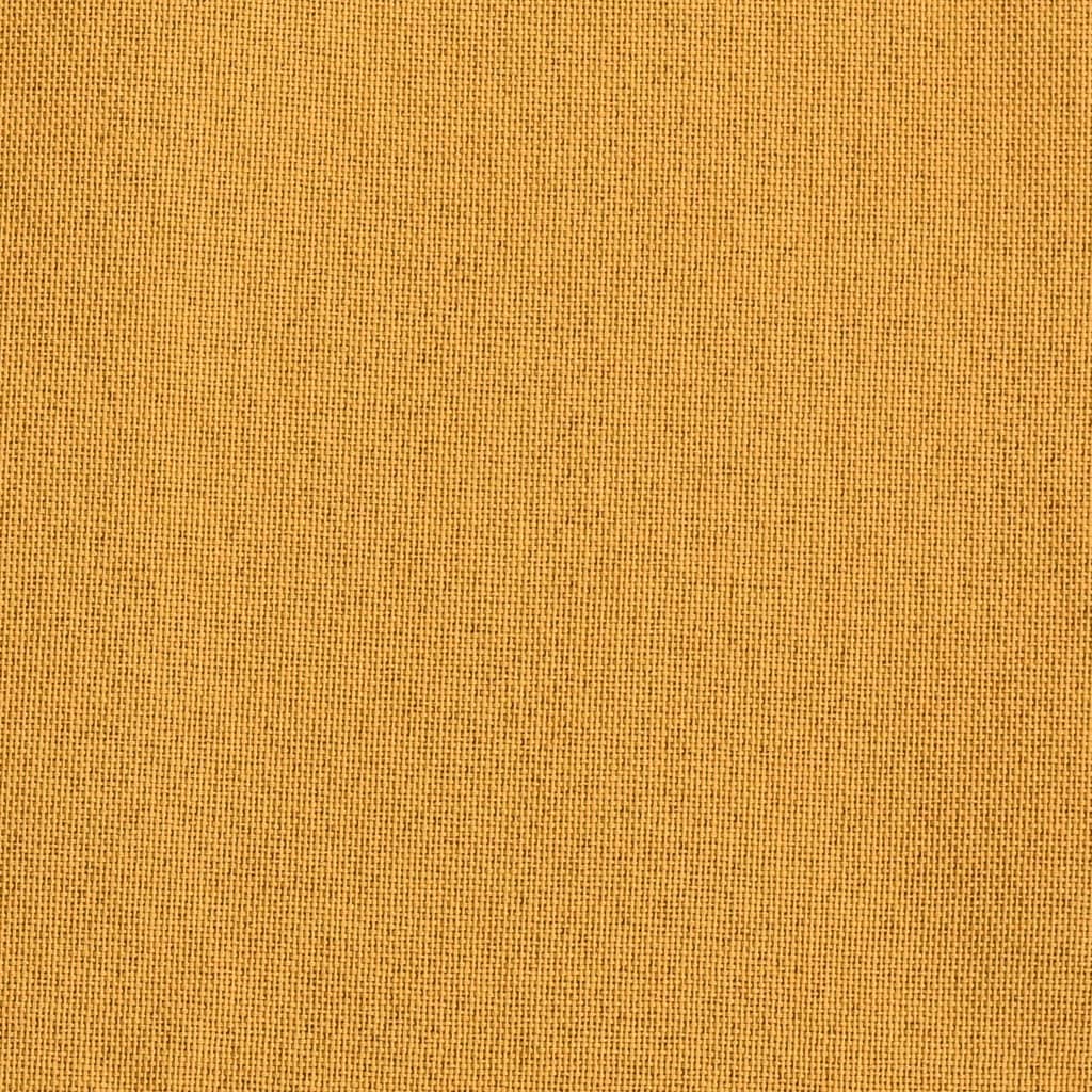 vidaXL Linen-Look Blackout Curtains with Grommets 2pcs Yellow 140x225cm