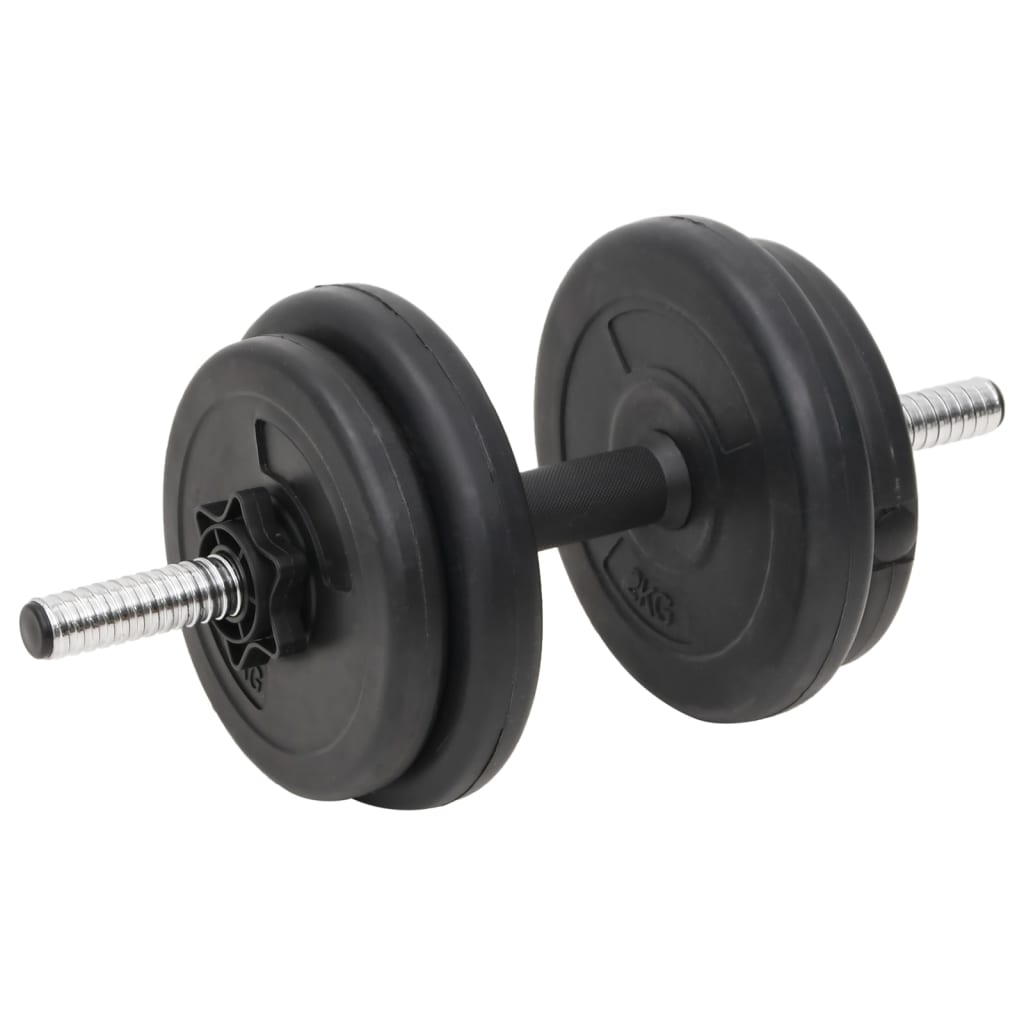vidaXL Barbell and Dumbbell with Plates 60 kg