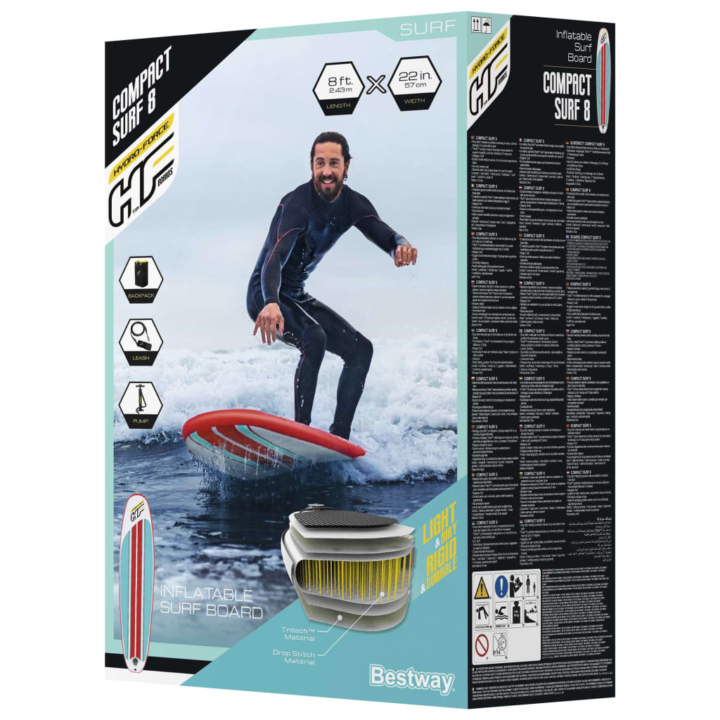 Bestway Hydro-Force Compact Surf 8 Inflatable SUP 243x57x7 cm