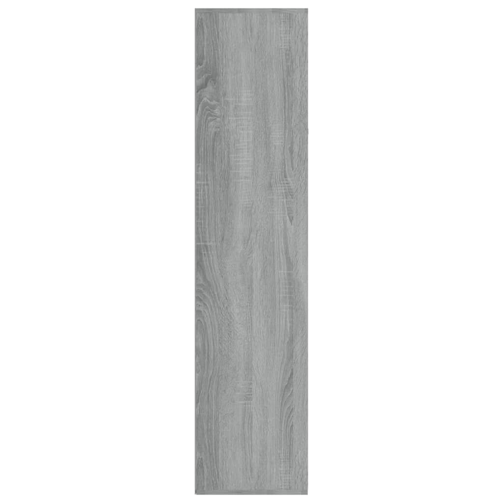 vidaXL Book Cabinet/Sideboard Grey Sonoma 66x30x130 cm Engineered Wood