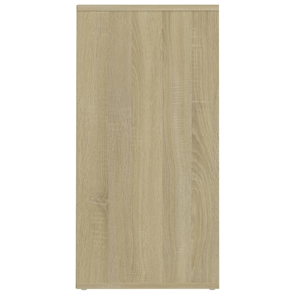 vidaXL Shoe Cabinet Sonoma Oak 31.5x35x70 cm Engineered Wood