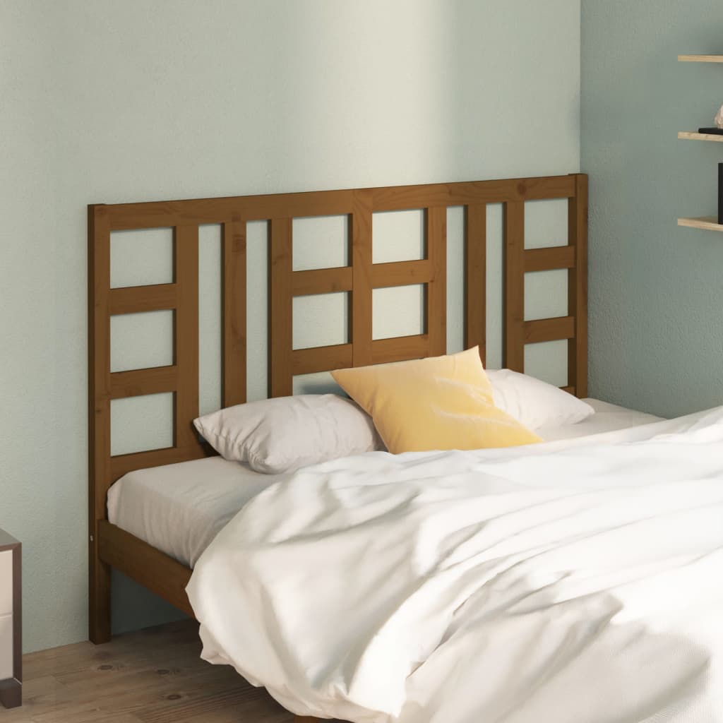 vidaXL Bed Headboard Honey Brown 166x4x100 cm Solid Wood Pine