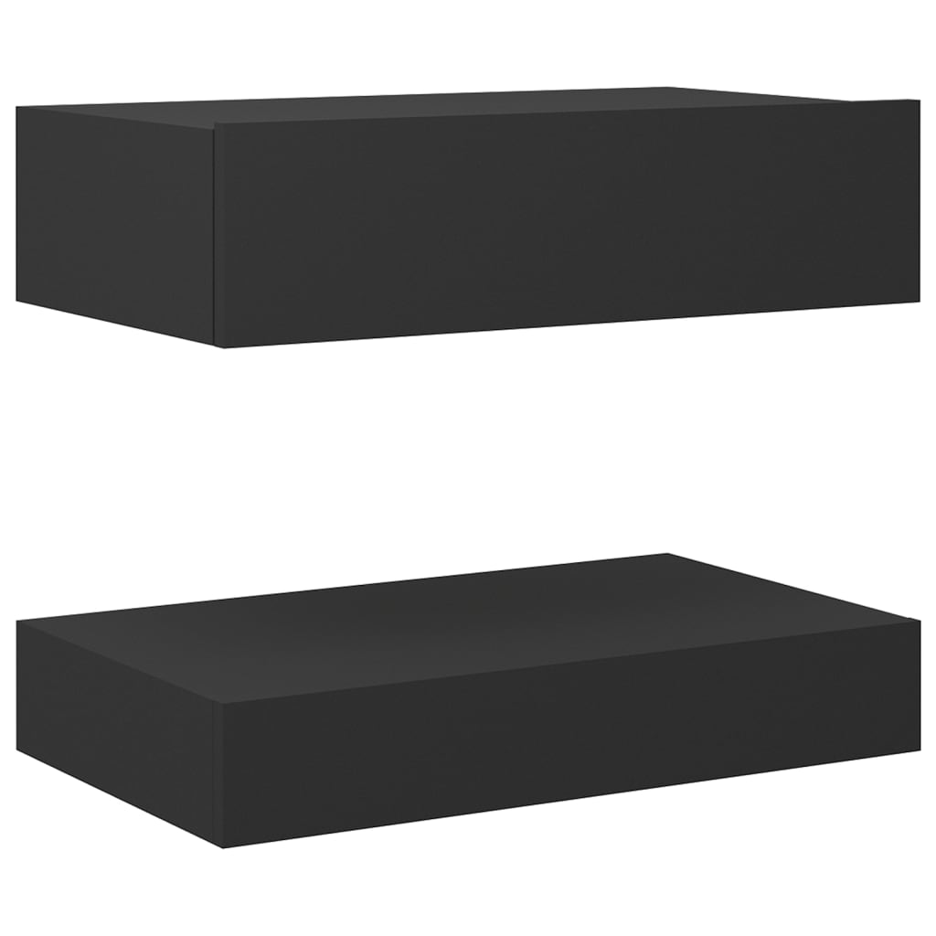 vidaXL Bedside Cabinets 2 pcs Grey 60x35 cm Engineered Wood