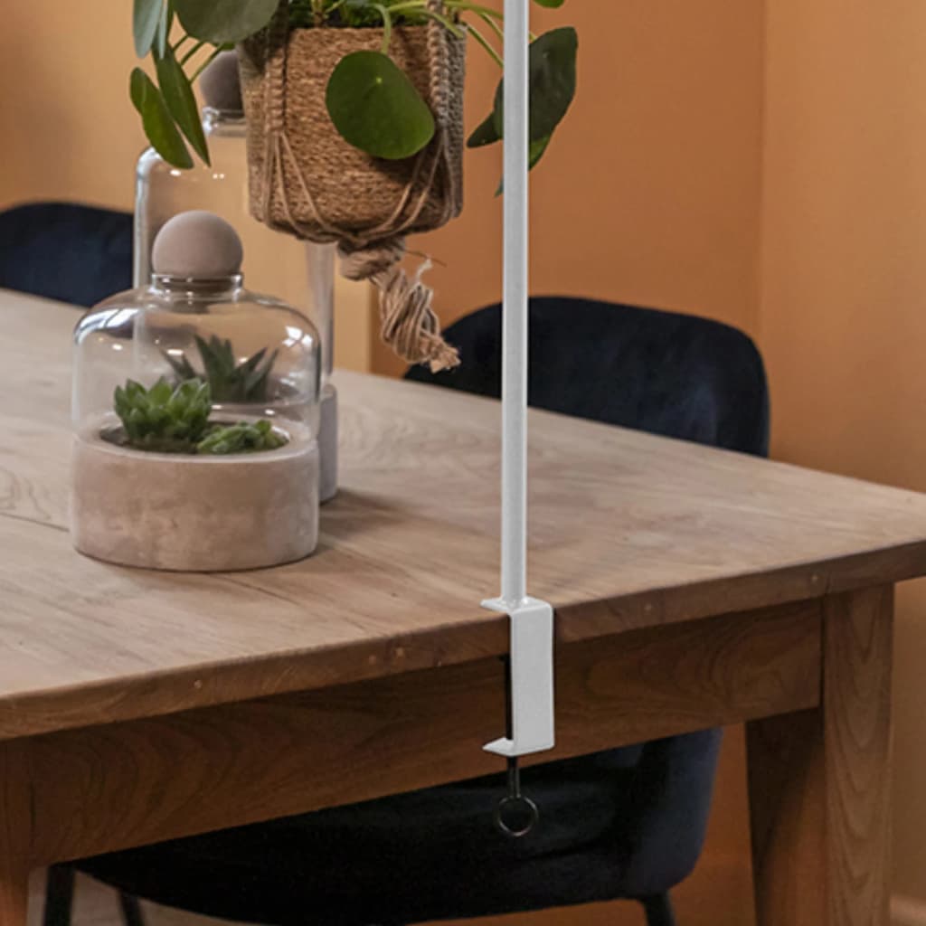 Esschert Design Decorative Table Rod with Clamp White