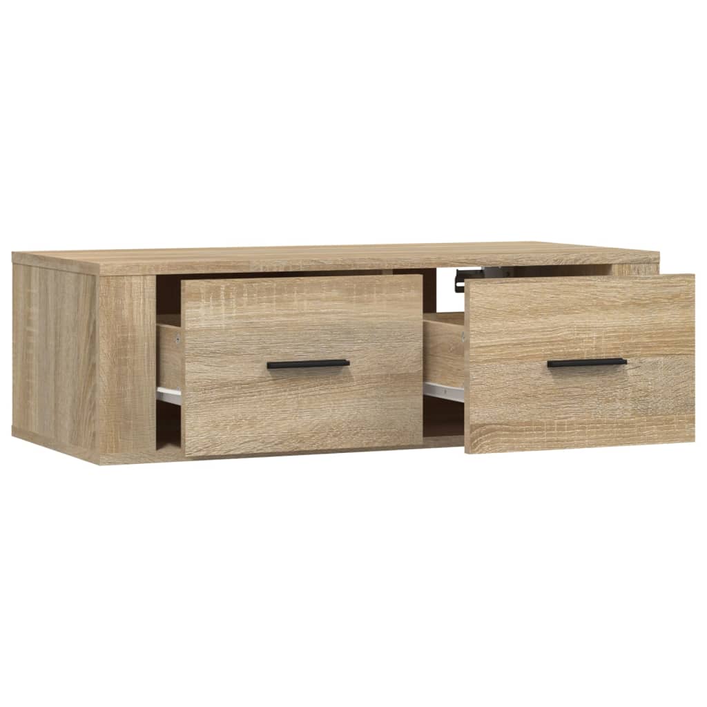 vidaXL Hanging TV Cabinet Sonoma Oak 80x36x25 cm Engineered Wood