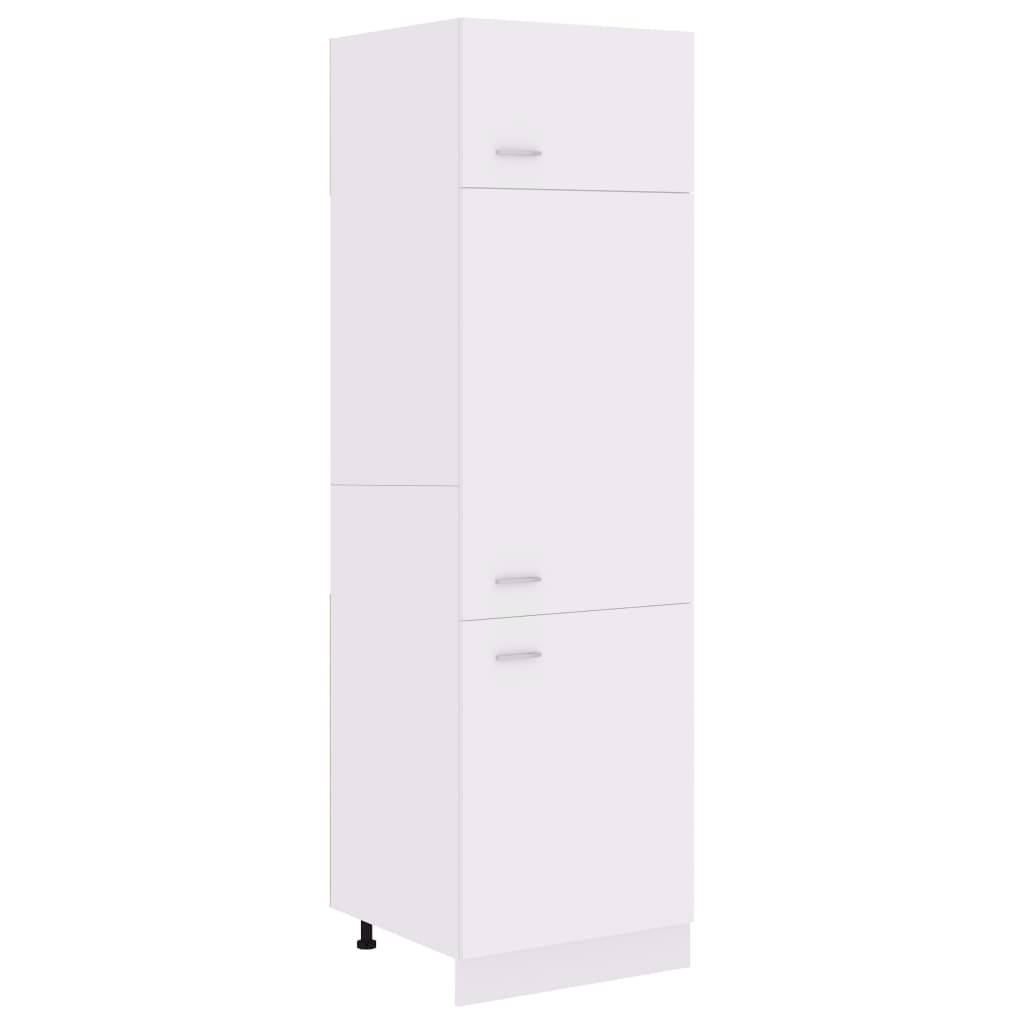 vidaXL Refrigerator Cabinet White 60x57x207 cm Engineered Wood