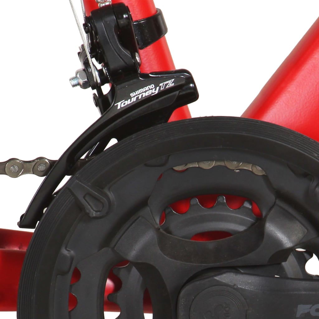vidaXL Mountain Bike 21 Speed 29 inch Wheel 53 cm Frame Red