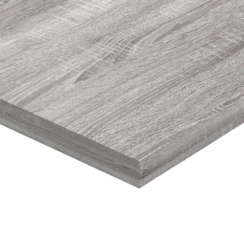 vidaXL Wall Shelves 4 pcs Grey Sonoma 40x20x1.5 cm Engineered Wood