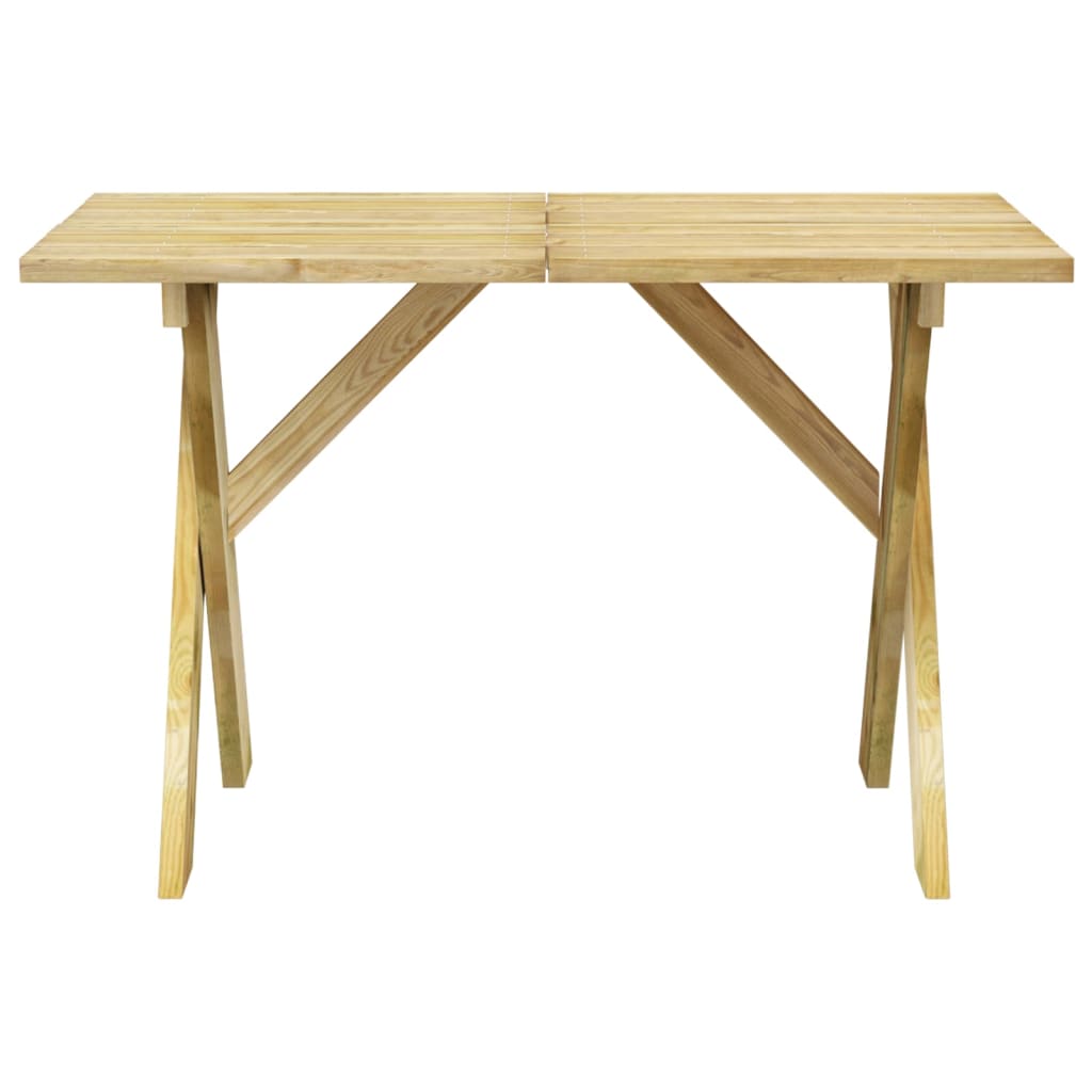 vidaXL Garden Table 110x73x70 cm Impregnated Pinewood
