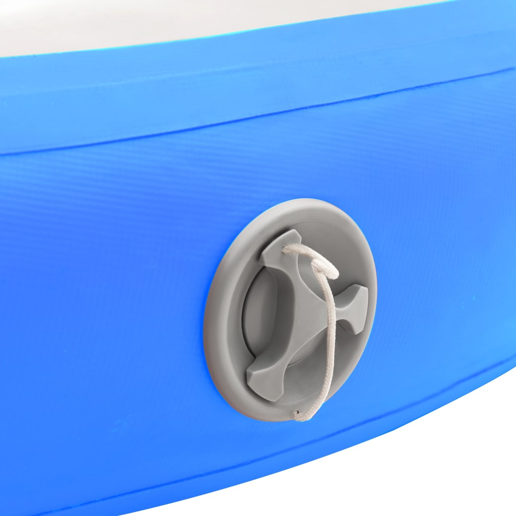 vidaXL Inflatable Gymnastic Mat with Pump 100x100x15 cm PVC Blue