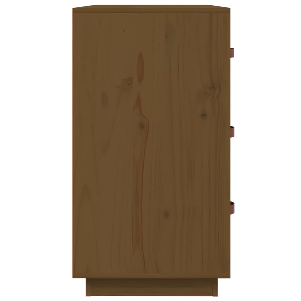 vidaXL Sideboard Honey Brown 80x40x75 cm Solid Wood Pine