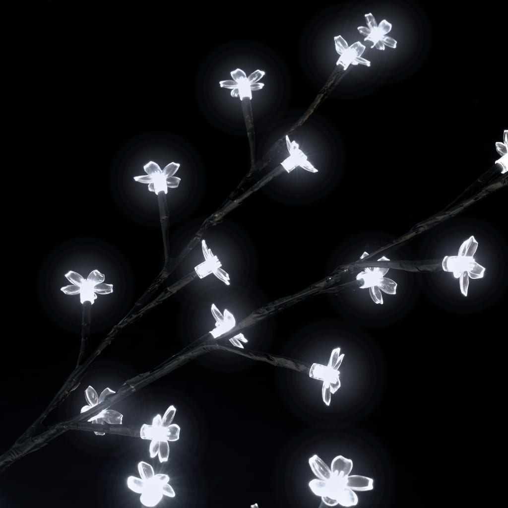 vidaXL Christmas Tree 2000 LEDs Cold White Light Cherry Blossom 500 cm