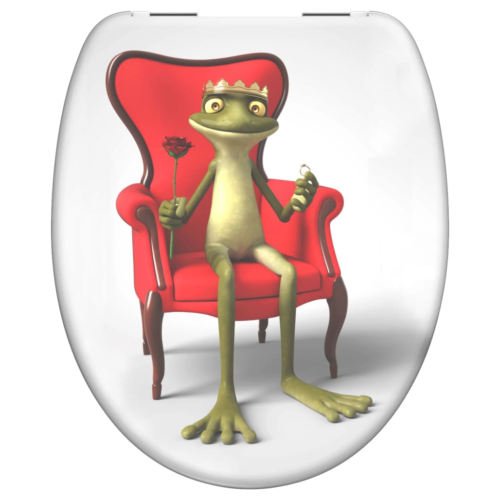 SCHÜTTE Toilet Seat with Soft-Close FROG KING