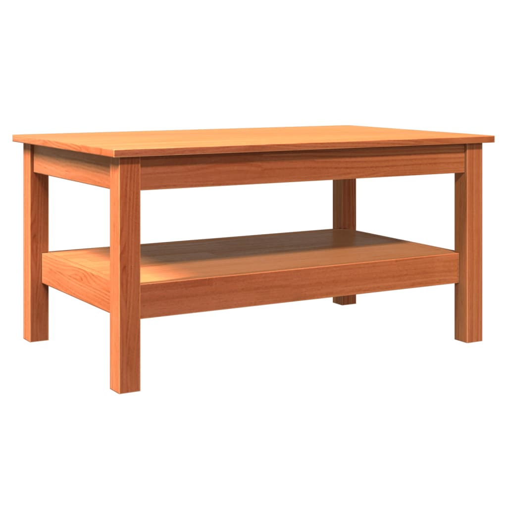 vidaXL Coffee Table Wax Brown 80x50x40 cm Solid Wood Pine