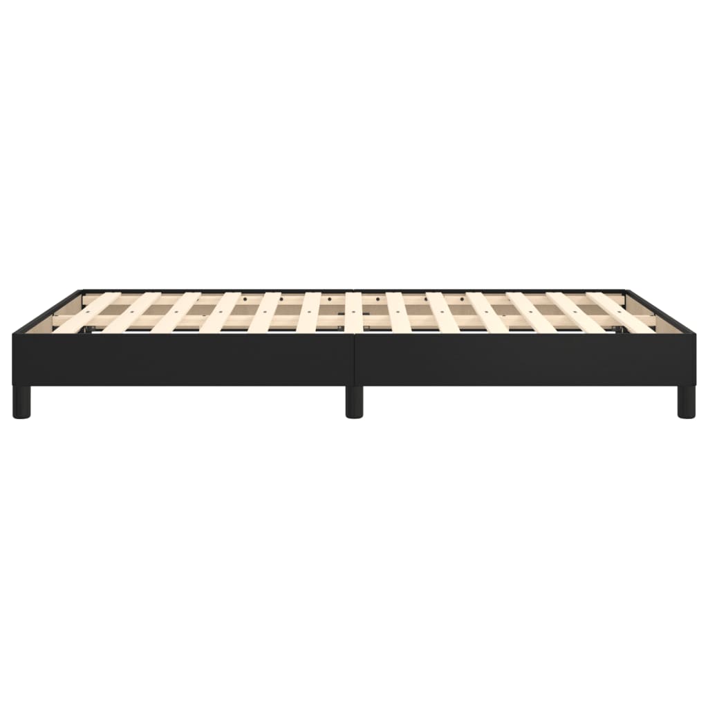 vidaXL Bed Frame Black 120x190 cm Small Double Faux Leather