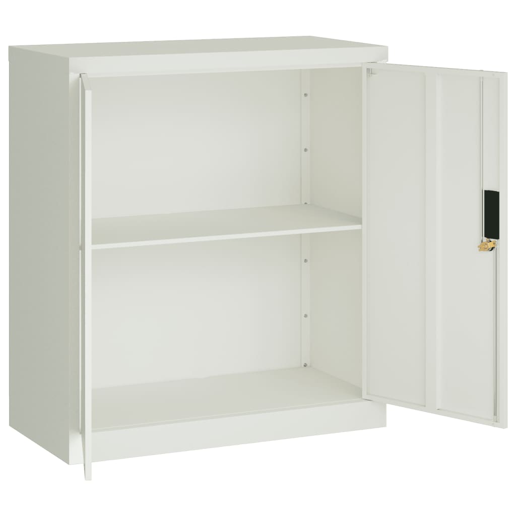 vidaXL File Cabinet Light Grey 79x40x90 cm Steel