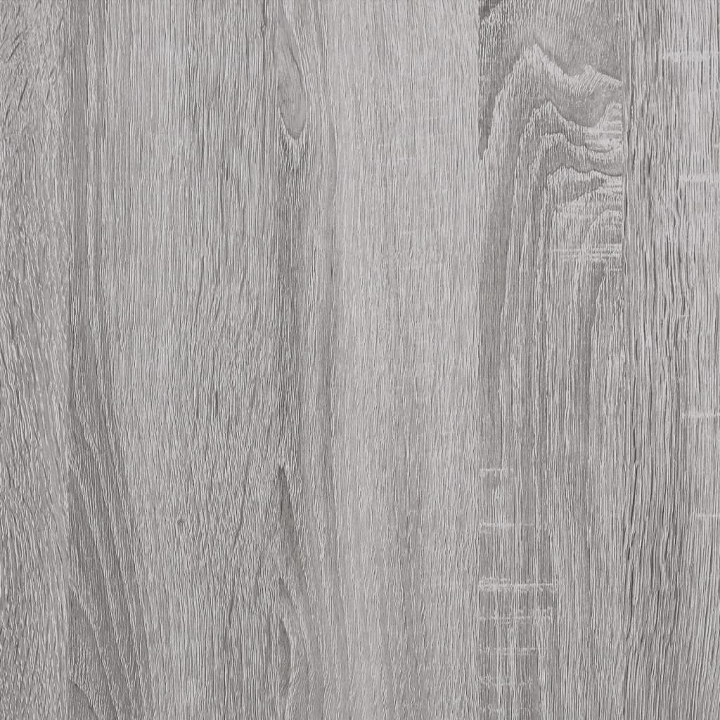vidaXL Bed Frame Grey Sonoma 90x200 cm Engineered Wood
