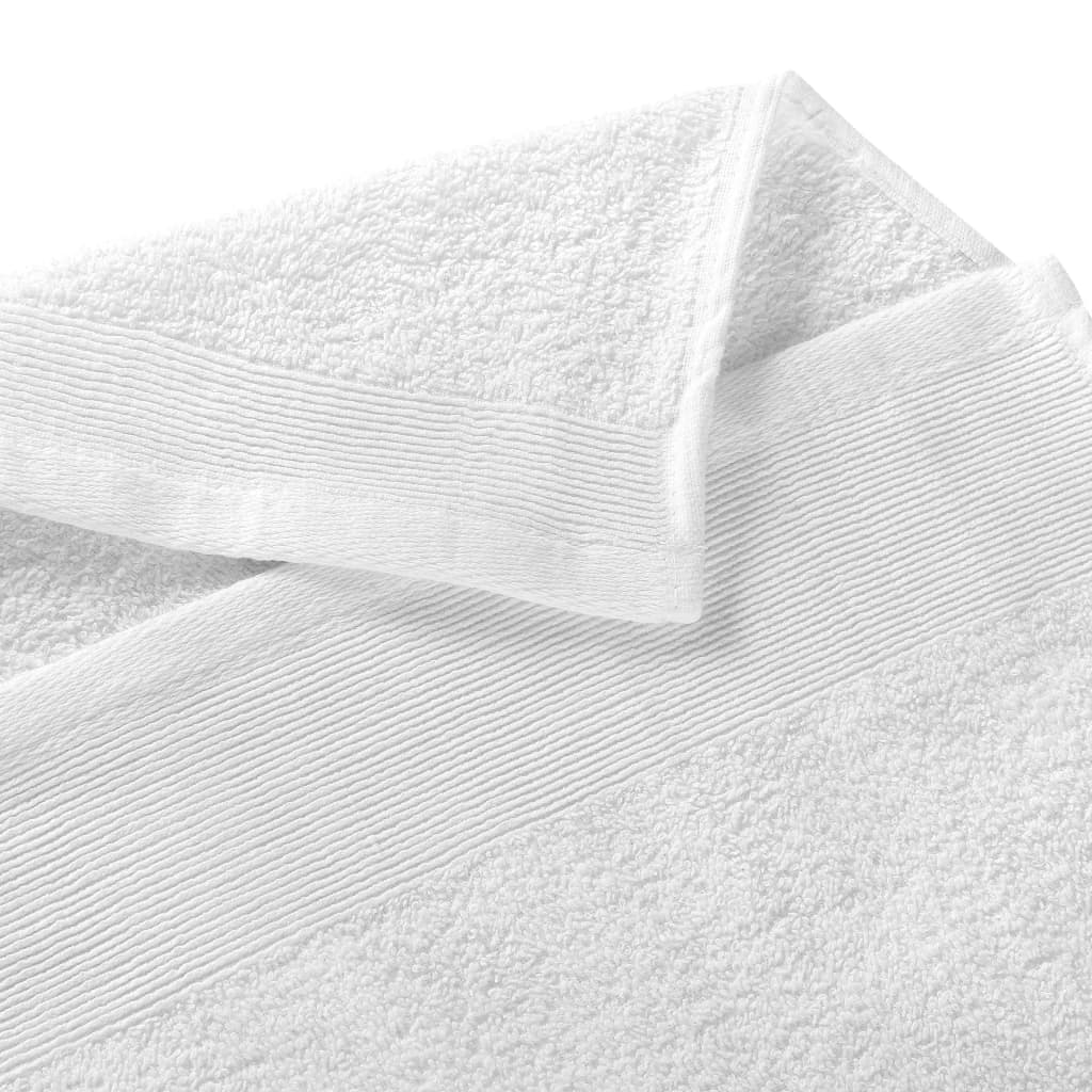 vidaXL Sauna Towels 25 pcs Cotton 350 gsm 80x200 cm White