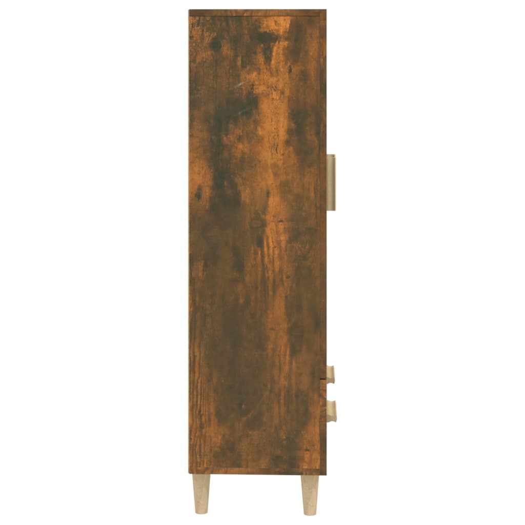 vidaXL Highboard Smoked Oak 70x31x115 cm Engineered Wood