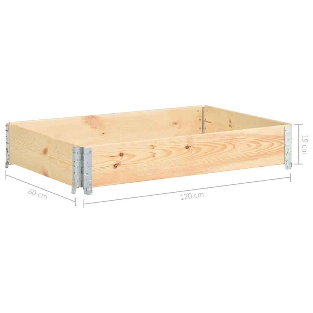 vidaXL Raised Bed 80x120 cm Solid Pine Wood (310050)